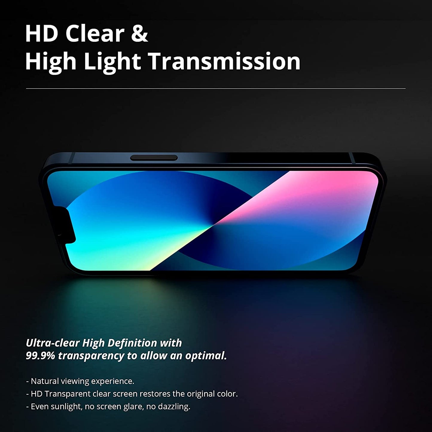 XYYZYZ 3 Pack Compatible for Iphone 14 Screen Protector, for Iphone 13/13 Pro HD Tempered Glass Film Case Friendly [6.1 Inch]  XYYZYZ   