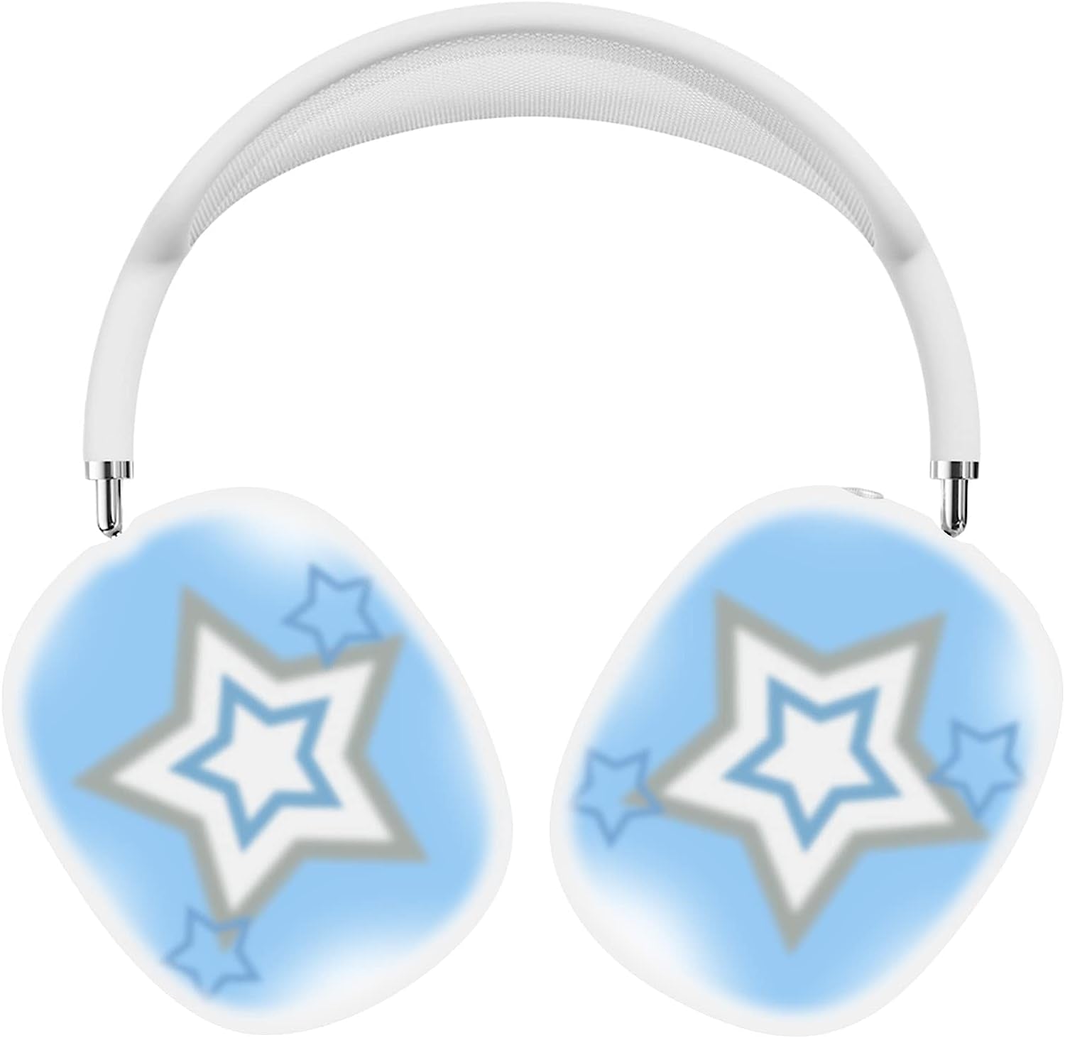 AIIEKZ Case Cover for Airpods Max，Soft Silicone Anti-Scratch Ear Cups Case with Colorful Star Pattern for Apple Airpods Max Headphones (Green)  AIIEKZ Blue  