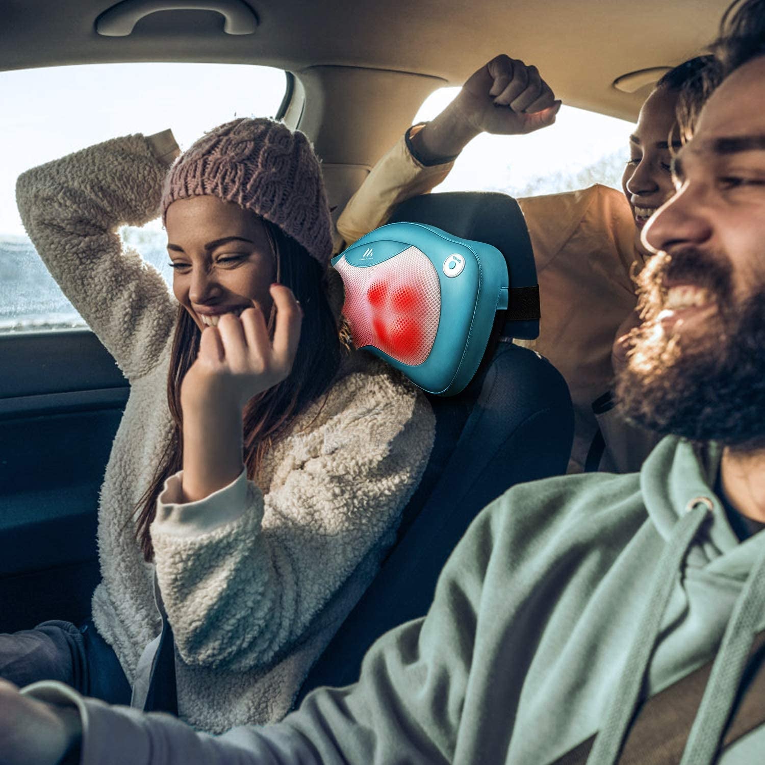 Back Massager with Heat - Neck Massager Gifts for Women, Men, Mom, Dad, Parents- Perfect Presents Idea for Valentines Day, Mothers Day, Fathers Day Gift  Magic Makers   