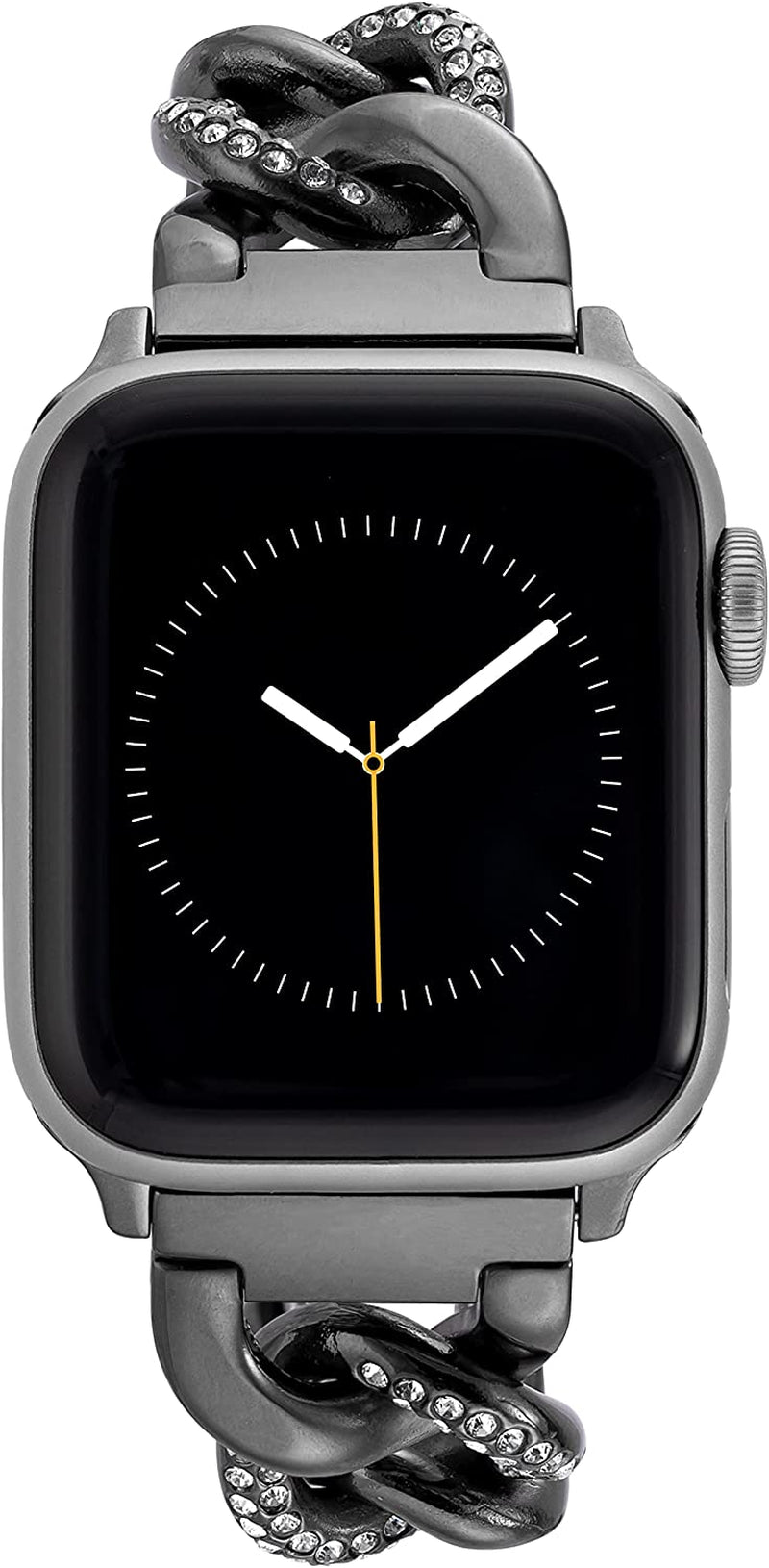 Anne Klein Fashion Chain Bracelet for Apple Watch, Secure, Adjustable, Apple Watch Replacement Band, Fits Most Wrists  Anne Klein Gunmetal 38/40/41mm 