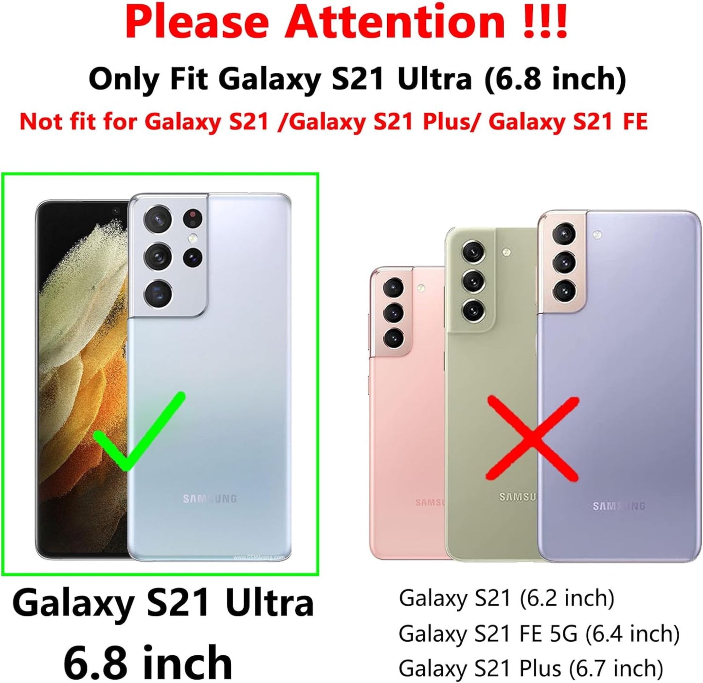 S21 Ultra Case,Samsung Galaxy S21 Ultra Case,With Camera Cover,[Military Grade] 16Ft.Drop Tested Cover with Magnetic Kickstand Protective Case for Galaxy S21 Ultra 6.8 Inch, Black  SKMY   