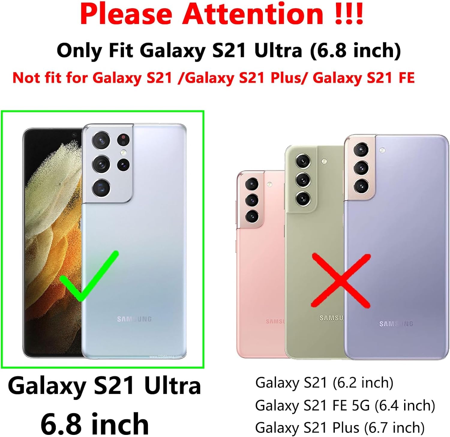 S21 Ultra Case,Samsung Galaxy S21 Ultra Case,With Camera Cover,[Military Grade] 16Ft.Drop Tested Cover with Magnetic Kickstand Protective Case for Galaxy S21 Ultra 6.8 Inch, Black  SKMY   