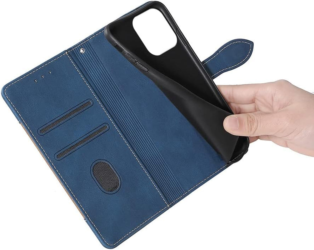 Fansipro Phone Cover Wallet Folio Case for LG G7 THINQ, Premium PU Leather Slim Fit Cover for G7 THINQ, 2 Card Slots, Easy Carry, Blue  Fansipro   