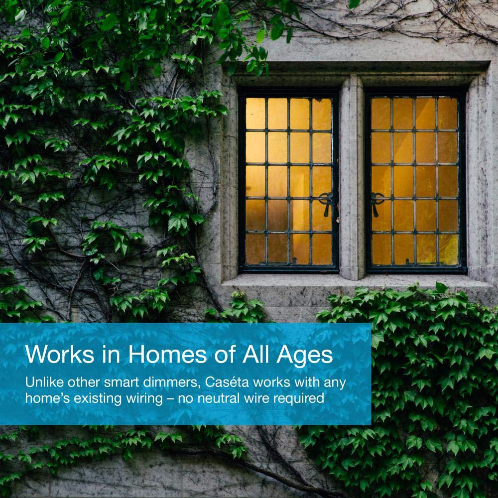 Lutron Caséta Deluxe Smart Dimmer Switch (2 Count) Kit with Caséta Smart Hub | Works with Alexa, Apple Homekit, Ring, Google Assistant | P-BDG-PKG2W-A | White  Lutron   