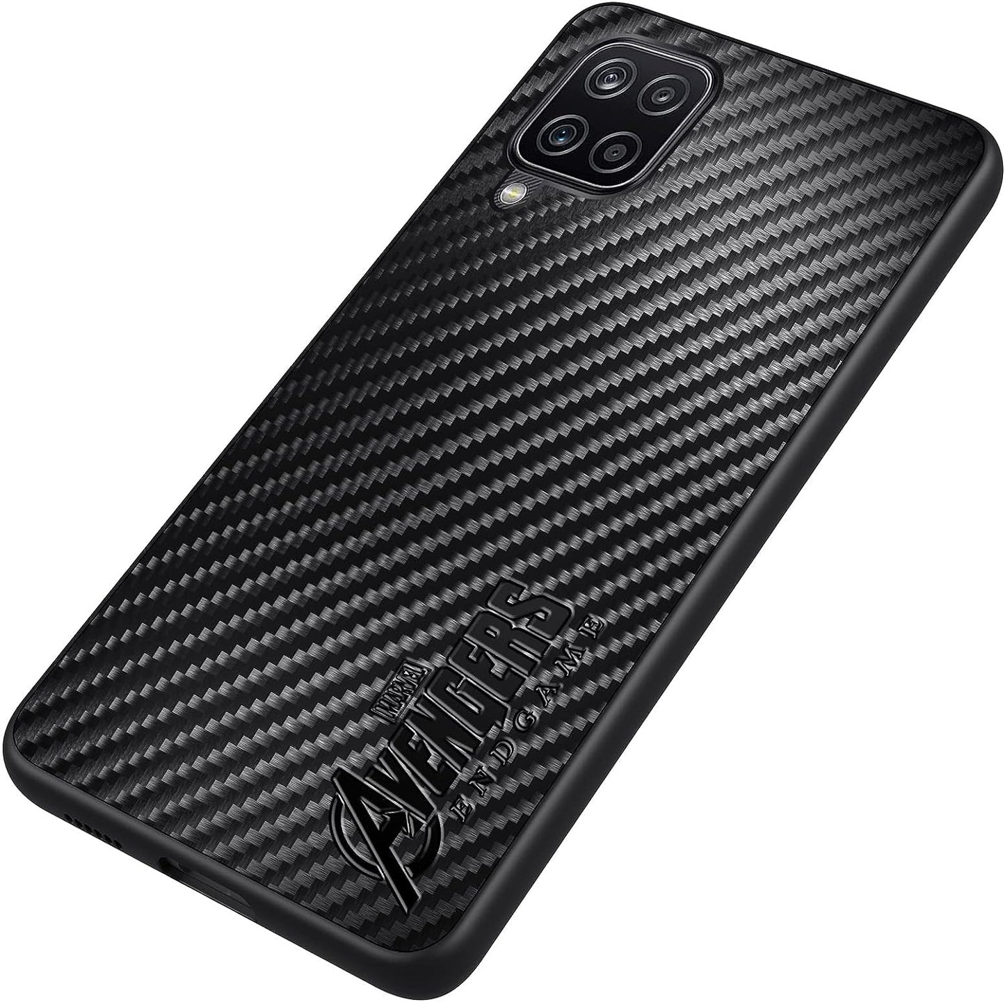 IRON SPIDER Case for Galaxy A12, with Marvel Character Samsung A12 Leather Case, A-BLACK  IRON SPIDER   