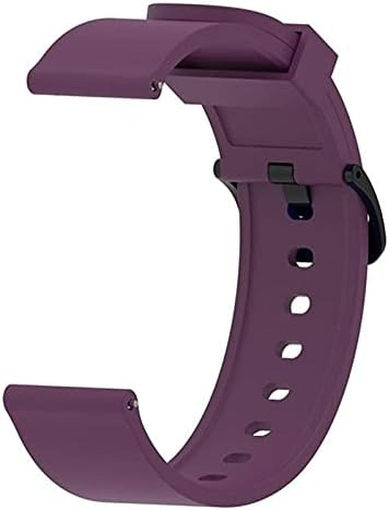 BKUANE 20Mm Soft Silicone Watchband Strap for Garmin Vivoactive 3 Smart Bracelet Watch Band Forerunner 245 245M 645 Colorful Wristband  BKUANE Purple 20mm 