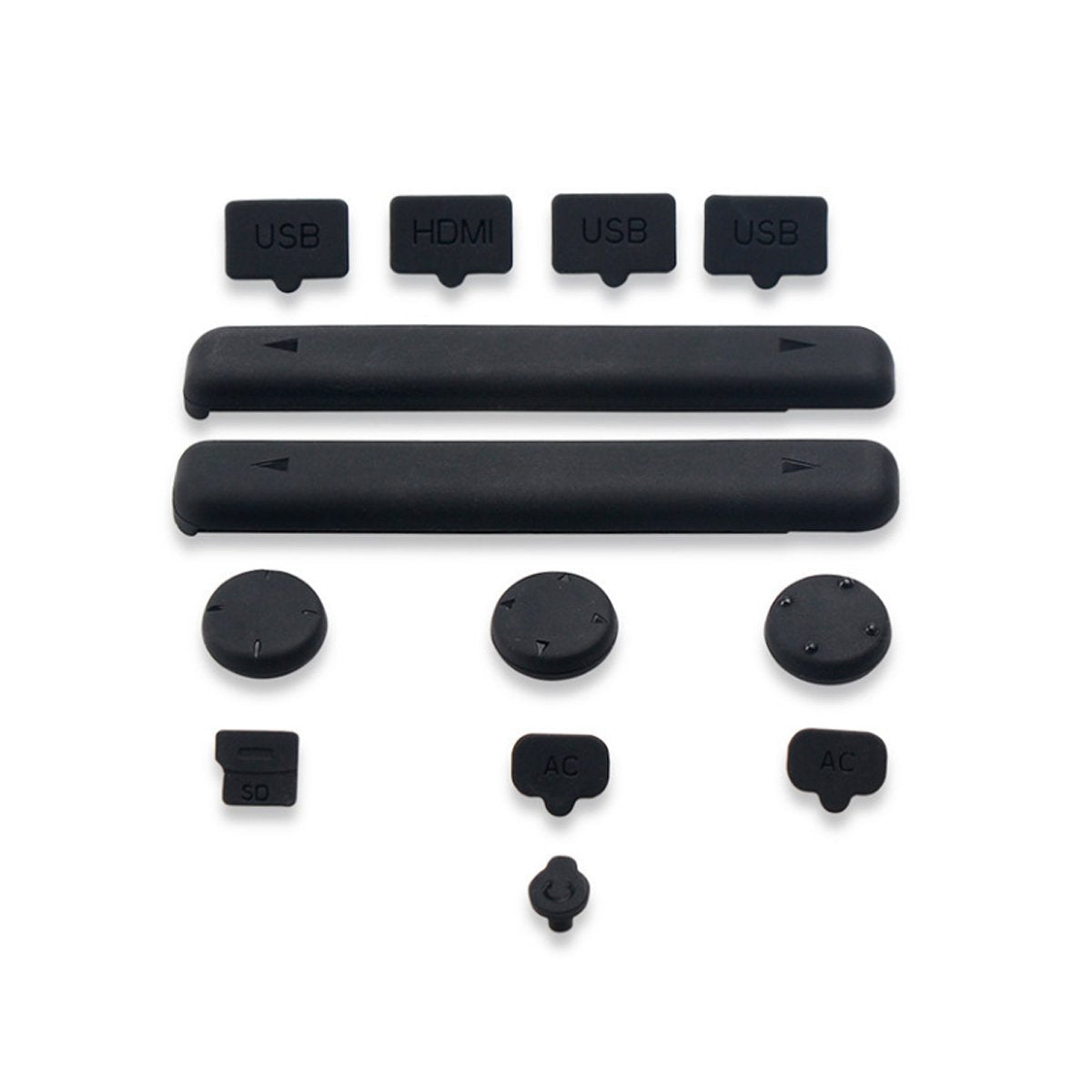 CLOVER Silicone Soft Rubber Dust Proof Plug Assessories Kits Set (13 Pack) for Nintendo Switch 2017 with Tempered Glass Screen Protector  CLOVER   