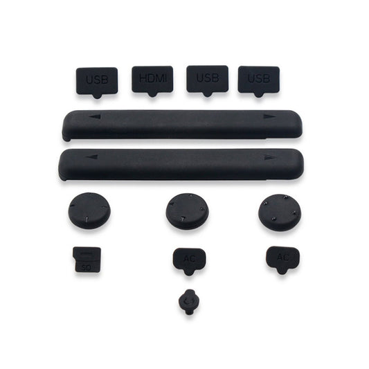 CLOVER Silicone Soft Rubber Dust Proof Plug Assessories Kits Set (13 Pack) for Nintendo Switch 2017 with Tempered Glass Screen Protector  CLOVER   