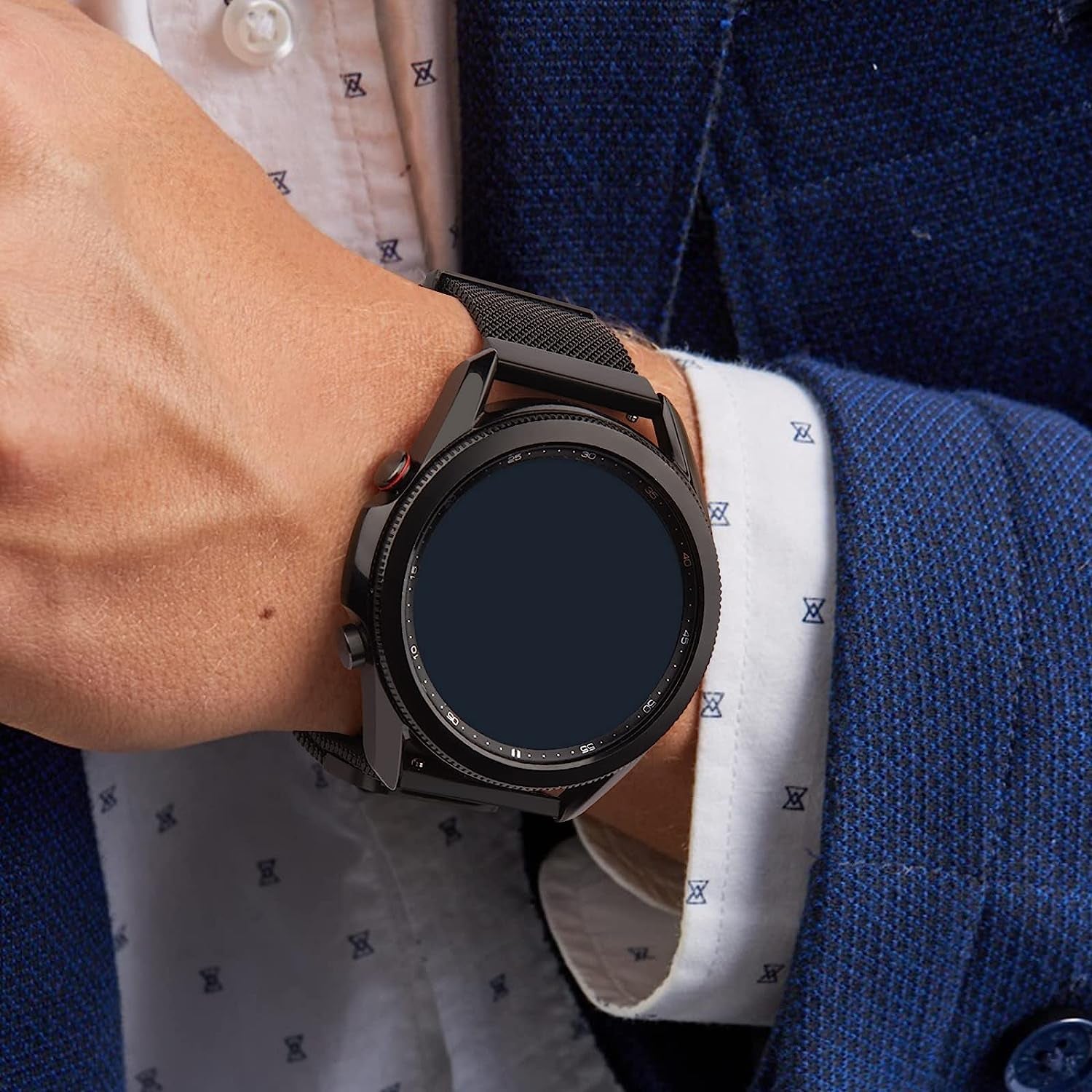 Wanme Metal Bands for Garmin Venu 2 Band, Garmin Vivoactive 4 Bands Women Men, Stainless Steel Mesh Magnetic Replacement Wristband Bracelet Strap Compatible with Garmin Vivoactive 4 / Venu 2 / Forerunner 255 Smart Watch  Wanme   