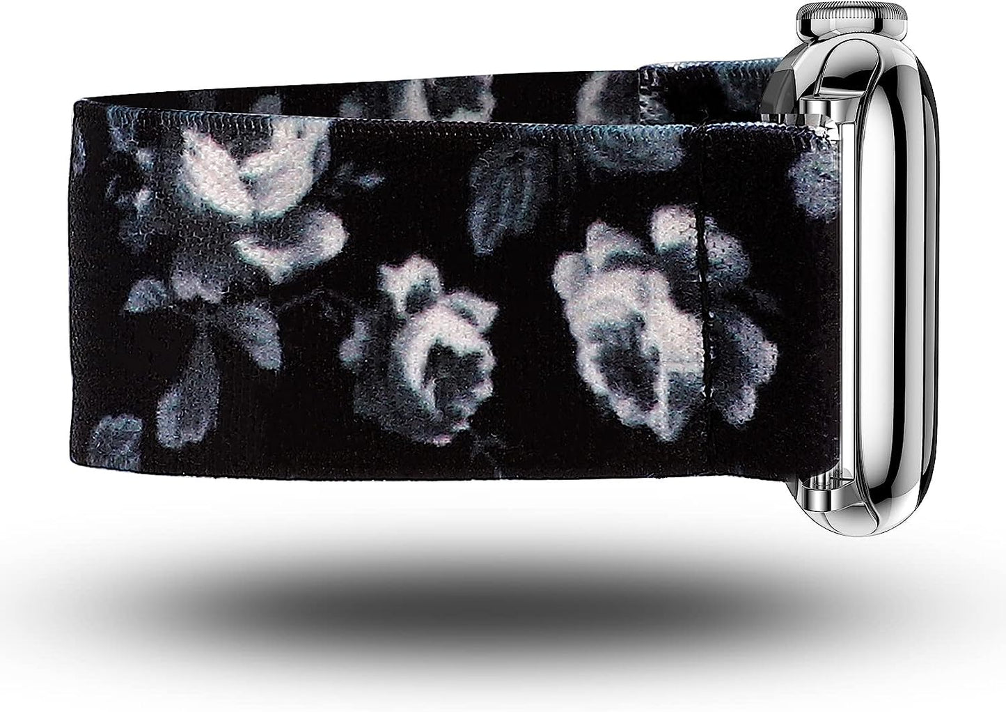 TOYOUTHS Elastic Band Compatible with Apple Watch Band Scrunchies Stretchy Solo Loop 41Mm/40Mm/38Mm Soft Nylon Strap Replacement Wristband for Iwatch Series 8/7/SE/6/5/4/3/2/1, Black/Gold/Blue, S  TOYOUTHS   