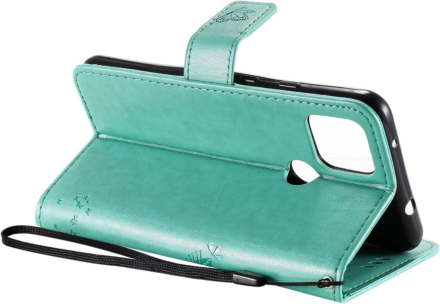 LEMAXELERS Google Pixel 4A 5G Case Embossed Wishing Tree Wallet Shockproof Case Flip Premium PU Leather Magnetic Card Slots with Stand Cover for Google Pixel 4A 5G / Pixel 5 XL Wishing Tree Green KT  LEMAXELERS   