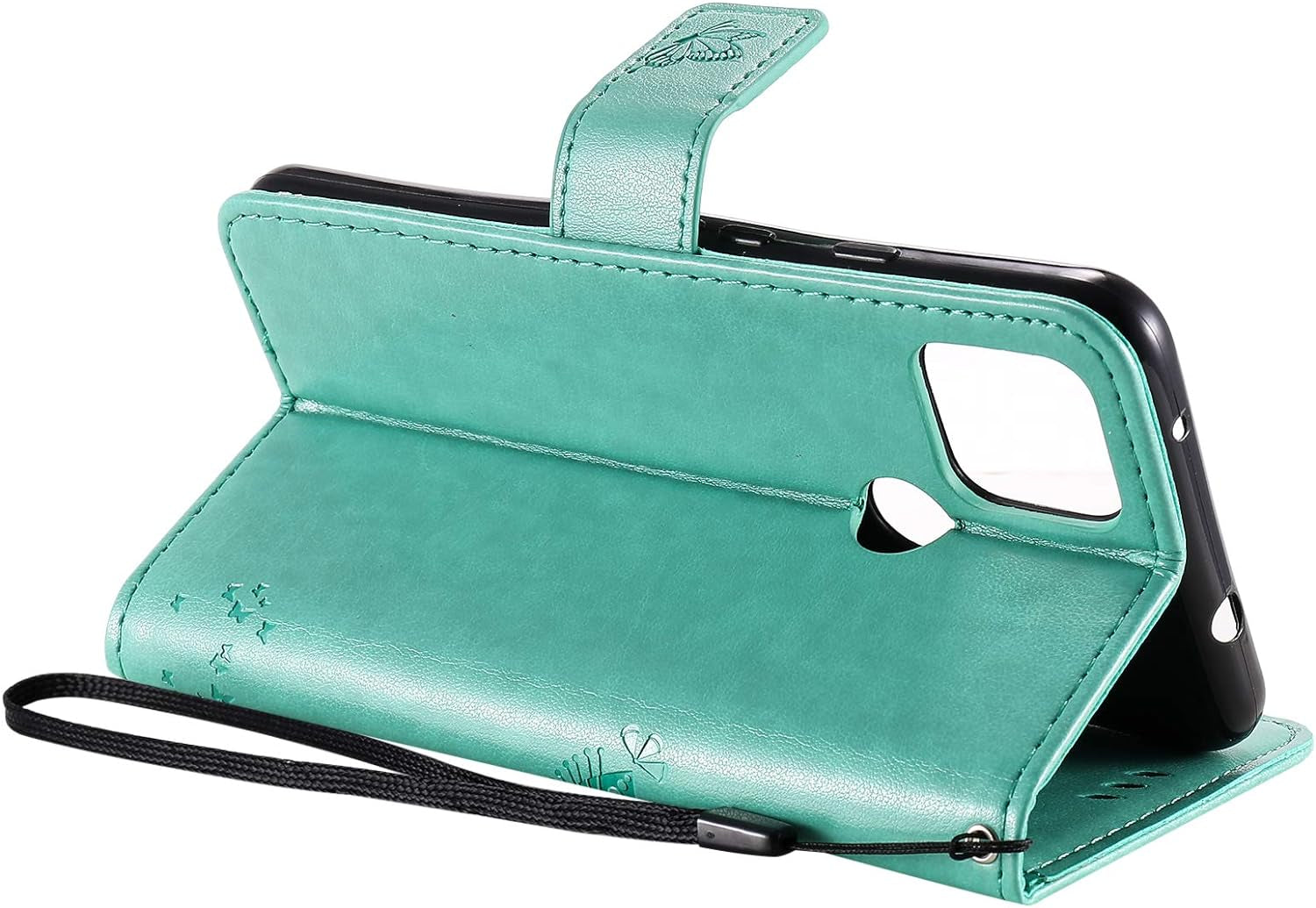 LEMAXELERS Google Pixel 4A 5G Case Embossed Wishing Tree Wallet Shockproof Case Flip Premium PU Leather Magnetic Card Slots with Stand Cover for Google Pixel 4A 5G / Pixel 5 XL Wishing Tree Green KT  LEMAXELERS   