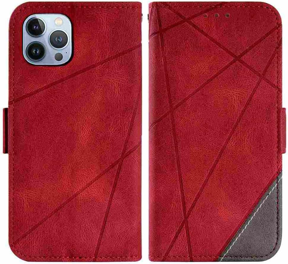DIIGON Phone Cover Folio Wallet Case for LG Aristo 1, Premium PU Leather Slim Fit Cover for Aristo 1, 1 Photo Frame Slot, Shock Absorbent, Red  DIIGON   