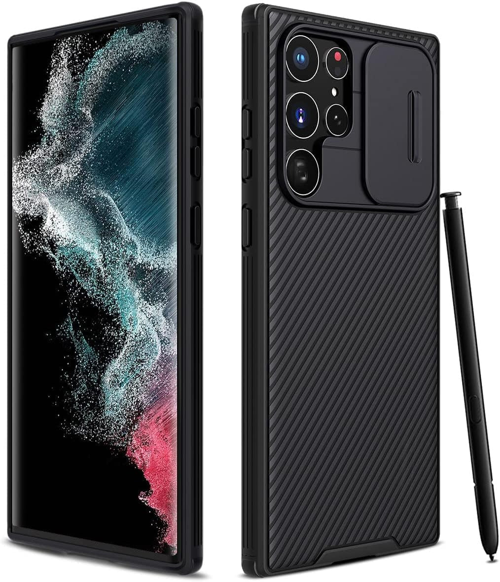 Cloudvalley for Samsung Galaxy S21 Ultra Case with Camera Cover, Full-Body Protective & Slim Fit, Camera Protection Case Only for Samsung Galaxy S21 Ultra 5G 6.8 Inch (2021 Release)-Blue  CloudValley Black Galaxy S22 Utlra 