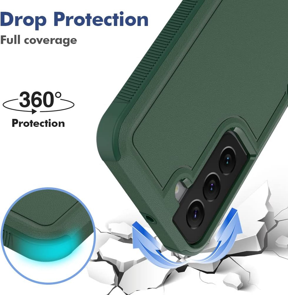 WOGROO Galaxy S22 Case, Samsung S22 Case, Shockproof, Strong and Durable Phone Protective Case for Samsung Galaxy S22, Green  WOGROO   