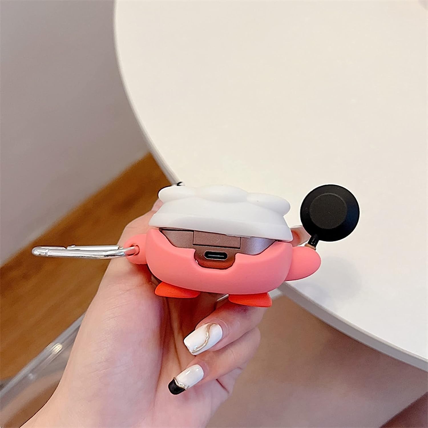 PVC Earphone Case for Samsung Galaxy Buds2 Pro/Galaxy Buds Live(2020)/Galaxy Buds Pro(2021)/Galaxy Buds 2 (2022) Charging Box,3D Cute Cartoons Anime Full Body Protective Cover with Keychain (Cook)  AOLABOKY   