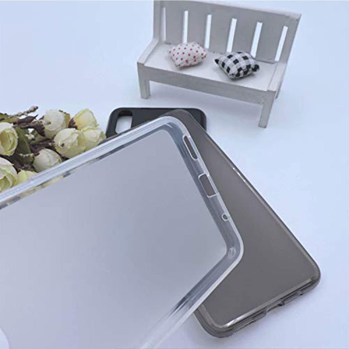 LCEHTOGYE Case for Sony Xperia 10 V + 3 Pcs Tempered Glass Screen Protector, Slim Translucent + Black Soft TPU Bumper Protective Phone Case Cover for Sony Xperia 10 V (6,1")  LCEHTOGYE   