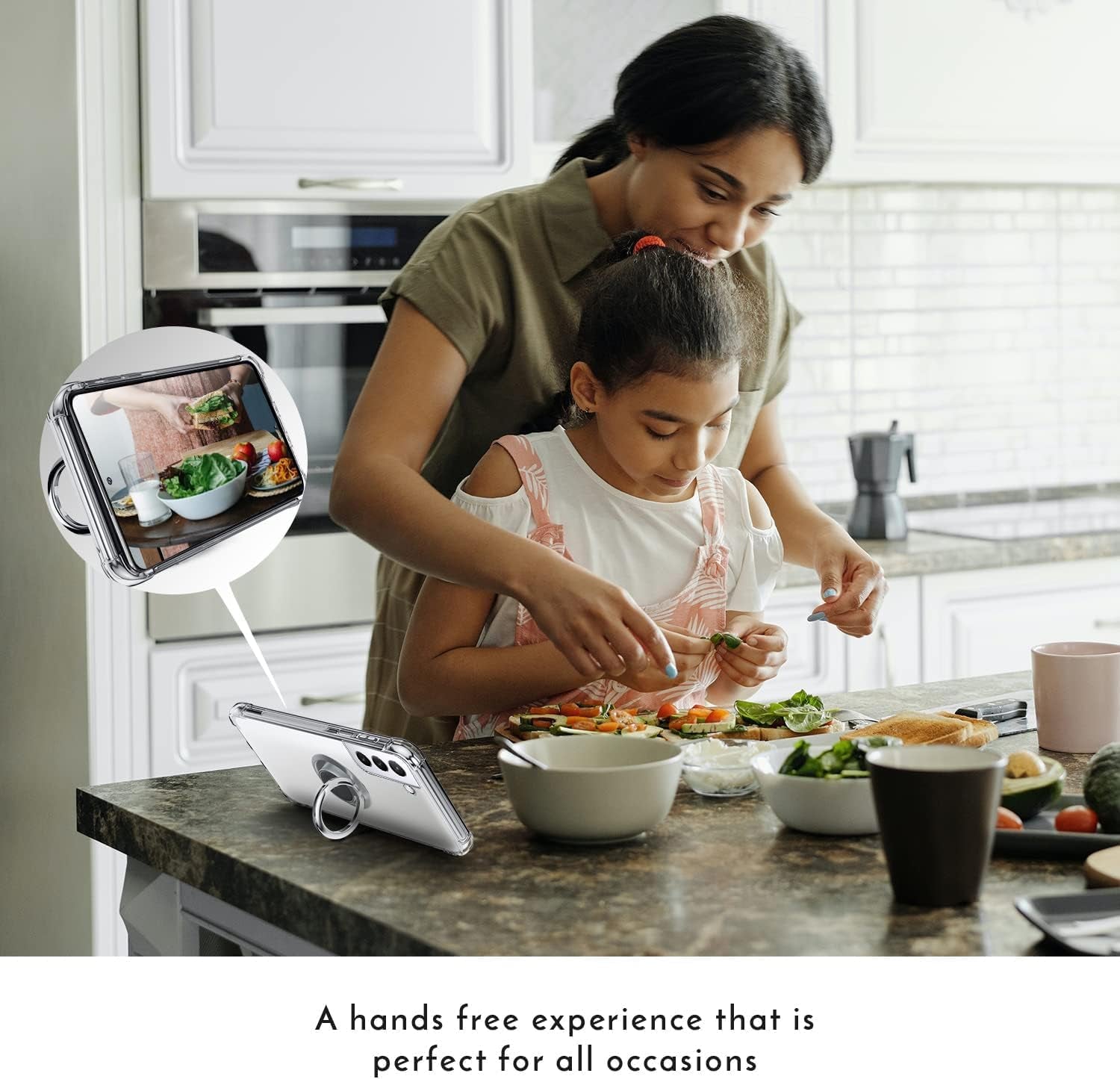 Silverback for Samsung Galaxy S22 plus Case Clear with Ring Kickstand, Protective Shock -Absorbing Bumper Shockproof Phone Case for Galaxy S22 plus -Clear  Silverback inc   