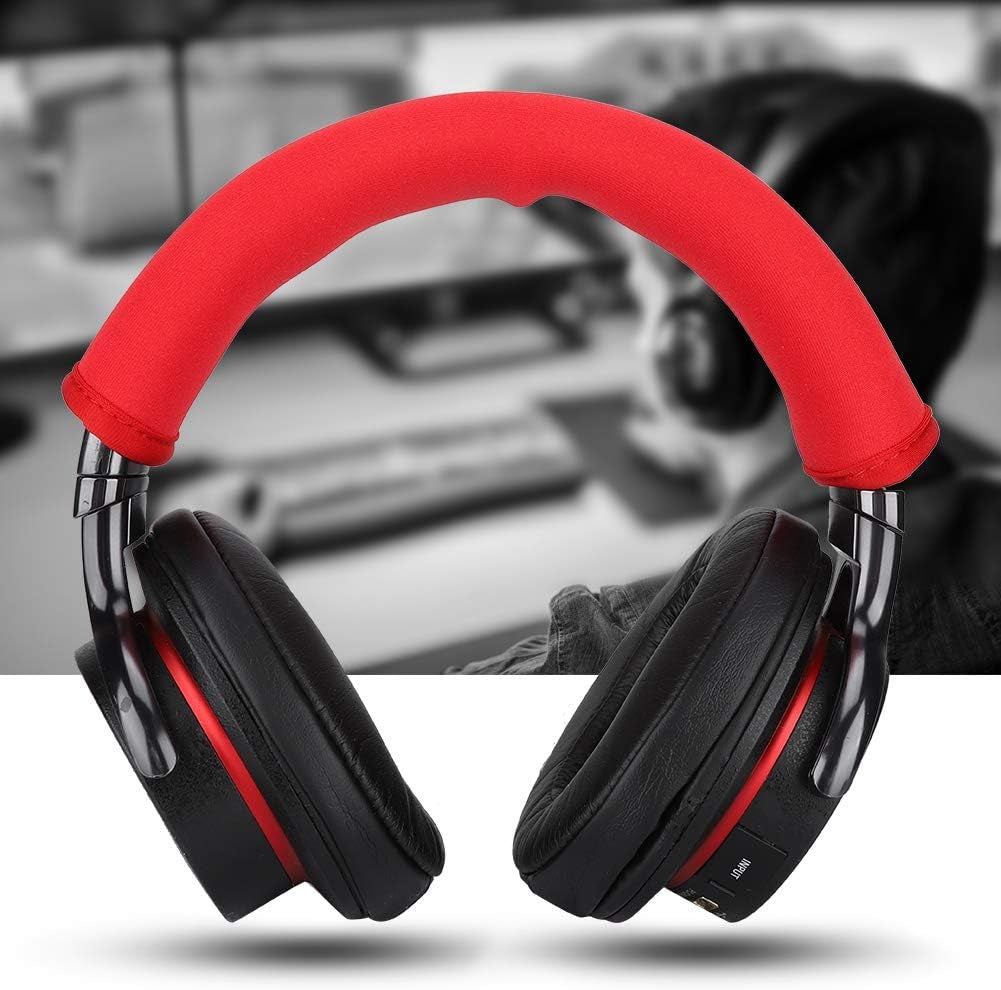 Headband Cushion,Replacement Headset Earphone Cushion Headband Pad Cover Noise Reduction Anti-Slip for Iron-Triangle M50 (Red)  Hilitand   