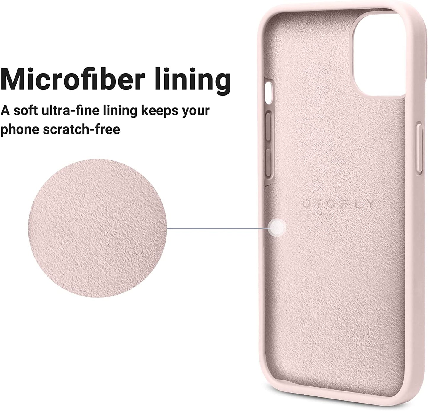 OTOFLY Designed for Iphone 14 Case, Silicone Shockproof Slim Thin Phone Case for Iphone 14 6.1 Inch (Chalk Pink)  OTOFLY Direct   