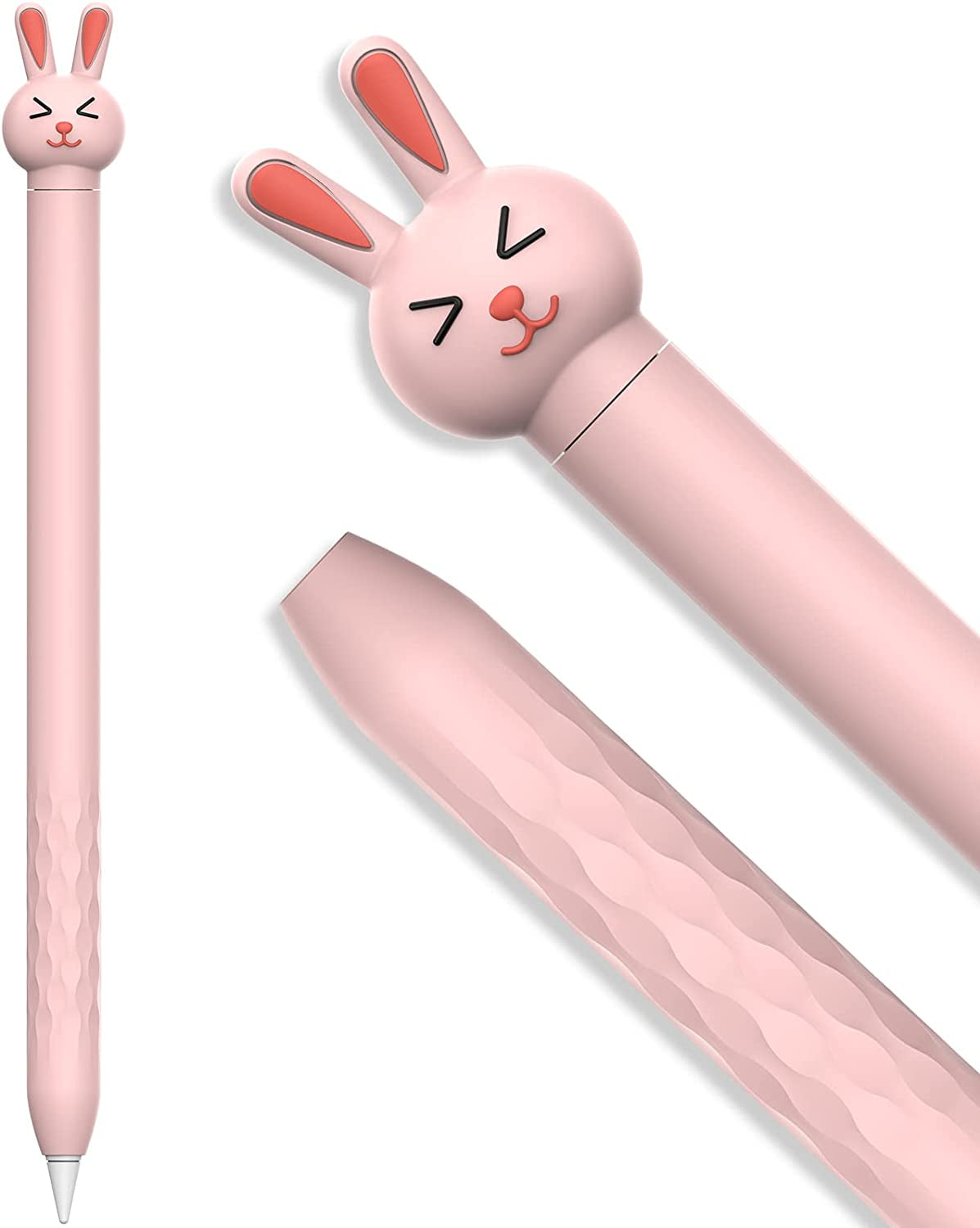 Ahastyle Case for Apple Pencil 1St Gen, Cute Cartoon Soft Silicone Sleeve Cover Accessories Compatible with Apple Pencil 1St Generation(Green Frog)  AHASTYLE Pink Rabbit Apple Pencil 2nd 