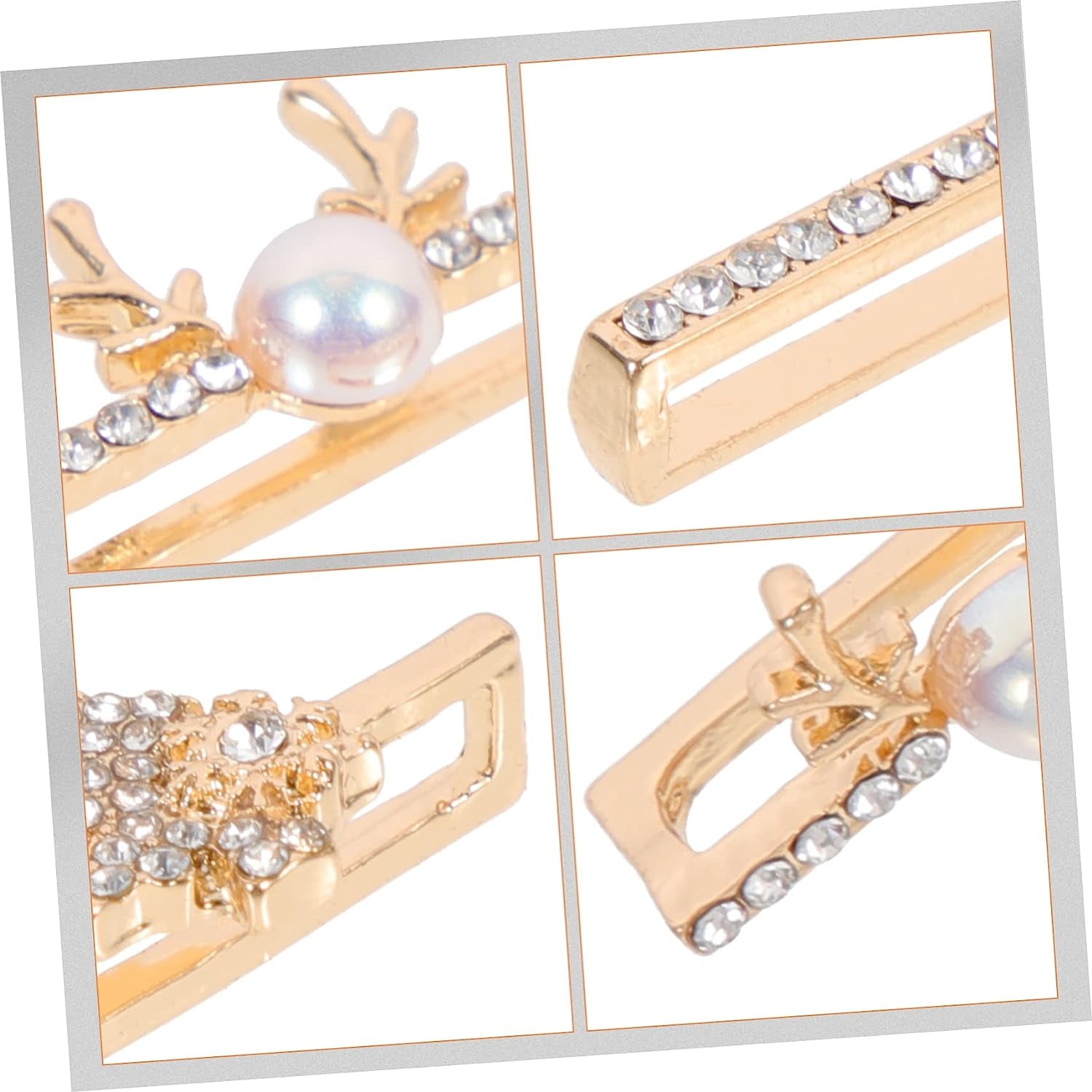 Mikikit 12 Pcs Compatible Loops Themed Anti-Slip Rhinestones Exquisite Decorations Charms Delicate Ornament with Watch Decors Design Smartwatch Accessories Band Christmas Golden Strap  Mikikit   