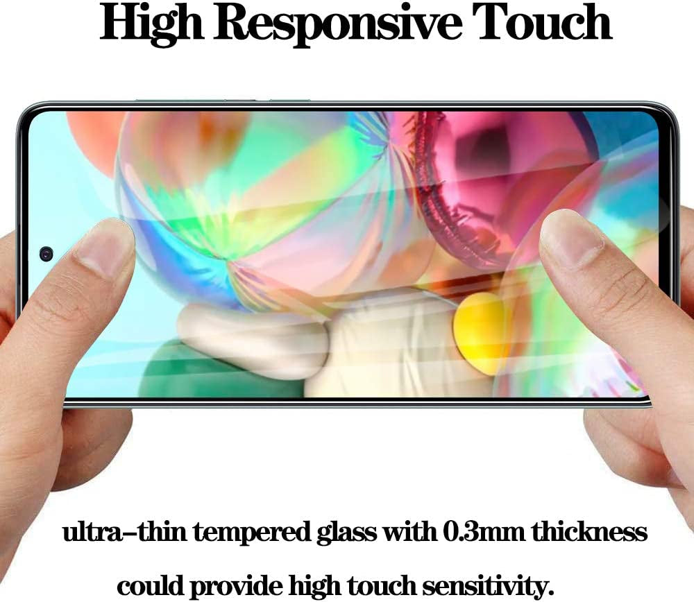 [2 Pack] for Samsung Galaxy A71 / A72 / A73 Privacy Screen Protector, anti Spy 9H Tempered Glass for Galaxy A73 5G A71 A72 (4G/5G), Case Friendly Full Coverage anti Scratch Bubble Free Easy Install  A Pink Shop   