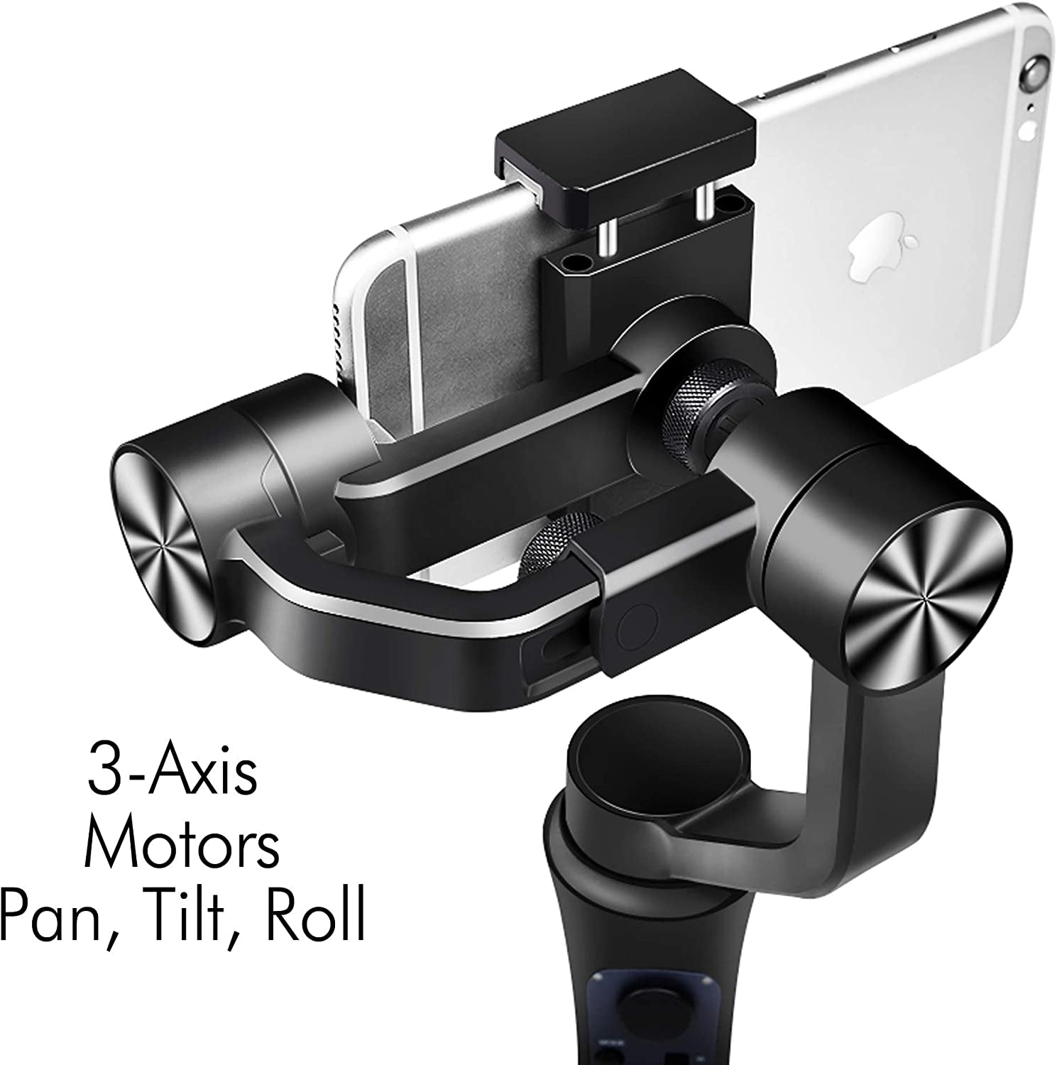 Vidpro SB-30 Motorized 3-Axis Smartphone Handheld Gimbal Stabilizer for Smooth Video Capture 360 Degrees Pan Tilt and Roll. App with Face Tracking, Panorama and Time Lapse Modes  Vidpro   