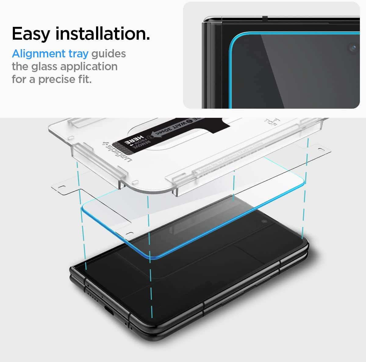 Spigen Tempered Glass Screen Protector [Glastr EZ FIT] Designed for Pixel Fold [2 Pack]  Spigen   
