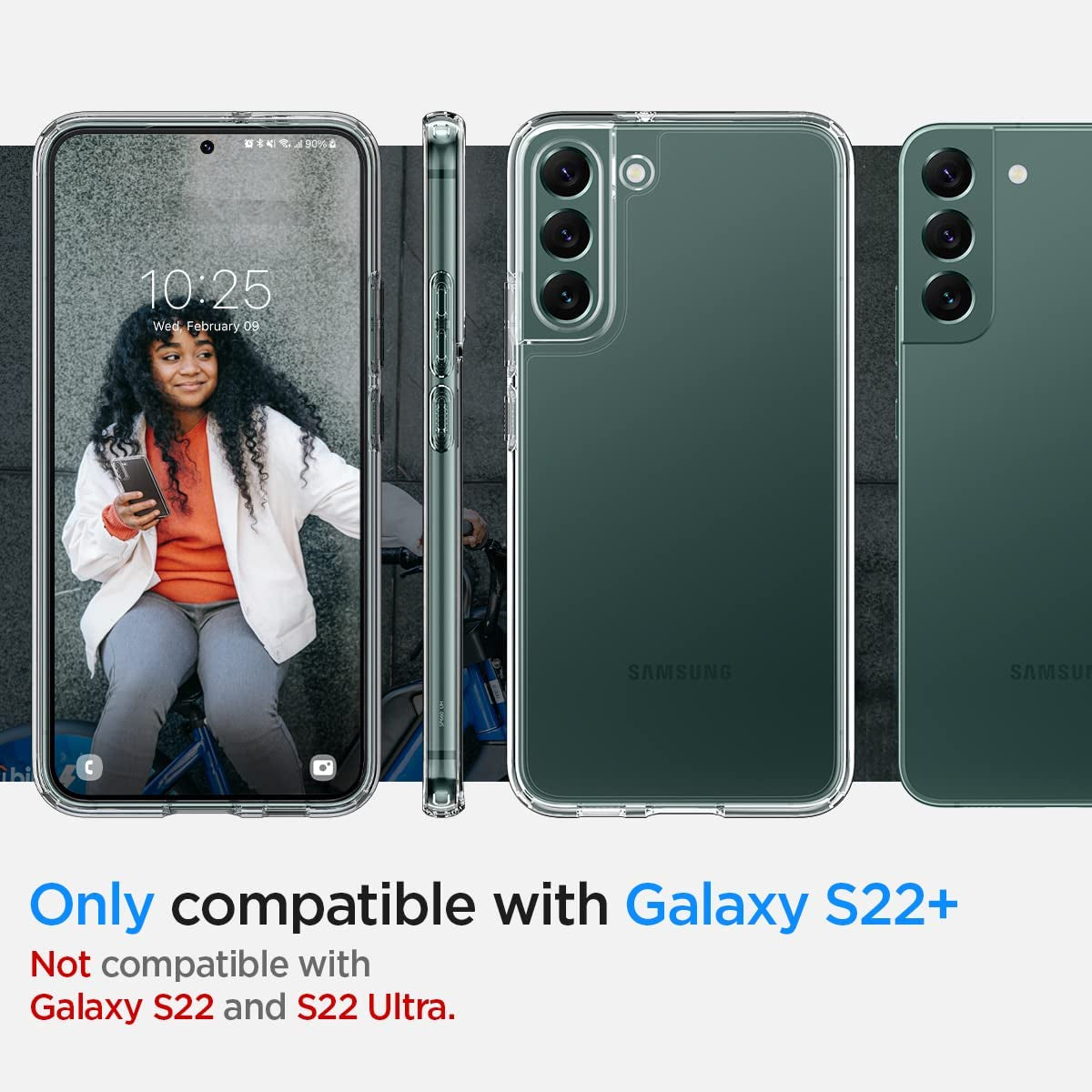 Spigen Ultra Hybrid Designed for Galaxy S22 plus Case (2022) - Crystal Clear  Spigen   