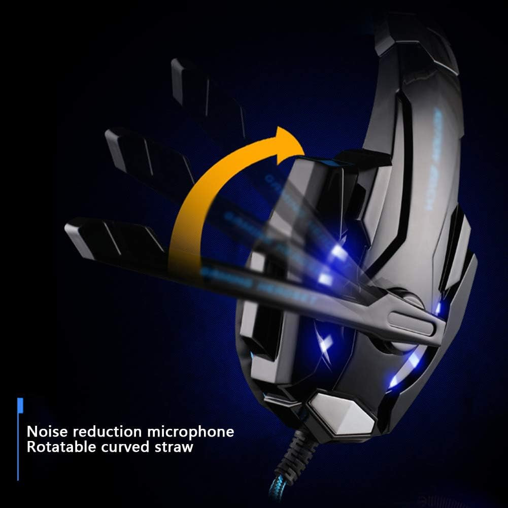 Gaming Headset Wired Headphones over Ear Hi-Fi Stereo Comfortable Earpads for Laptop Tablet Smart Phone  THER   