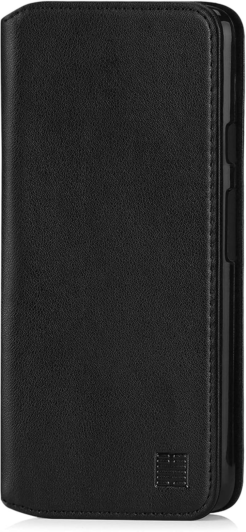32Nd Classic Series 2.0 - Real Leather Book Wallet Case Cover for Google Pixel 4A 5G, Real Leather Design with Card Slot, Magnetic Closure and Built in Stand - Black  32nd   
