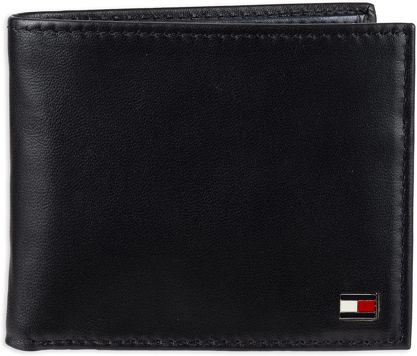 Tommy Hilfiger Men'S Slim Extra Capacity Bifold Wallet with Multiple Card Slots  Tommy Hilfiger Men's Accessories Oxford Black One Size 