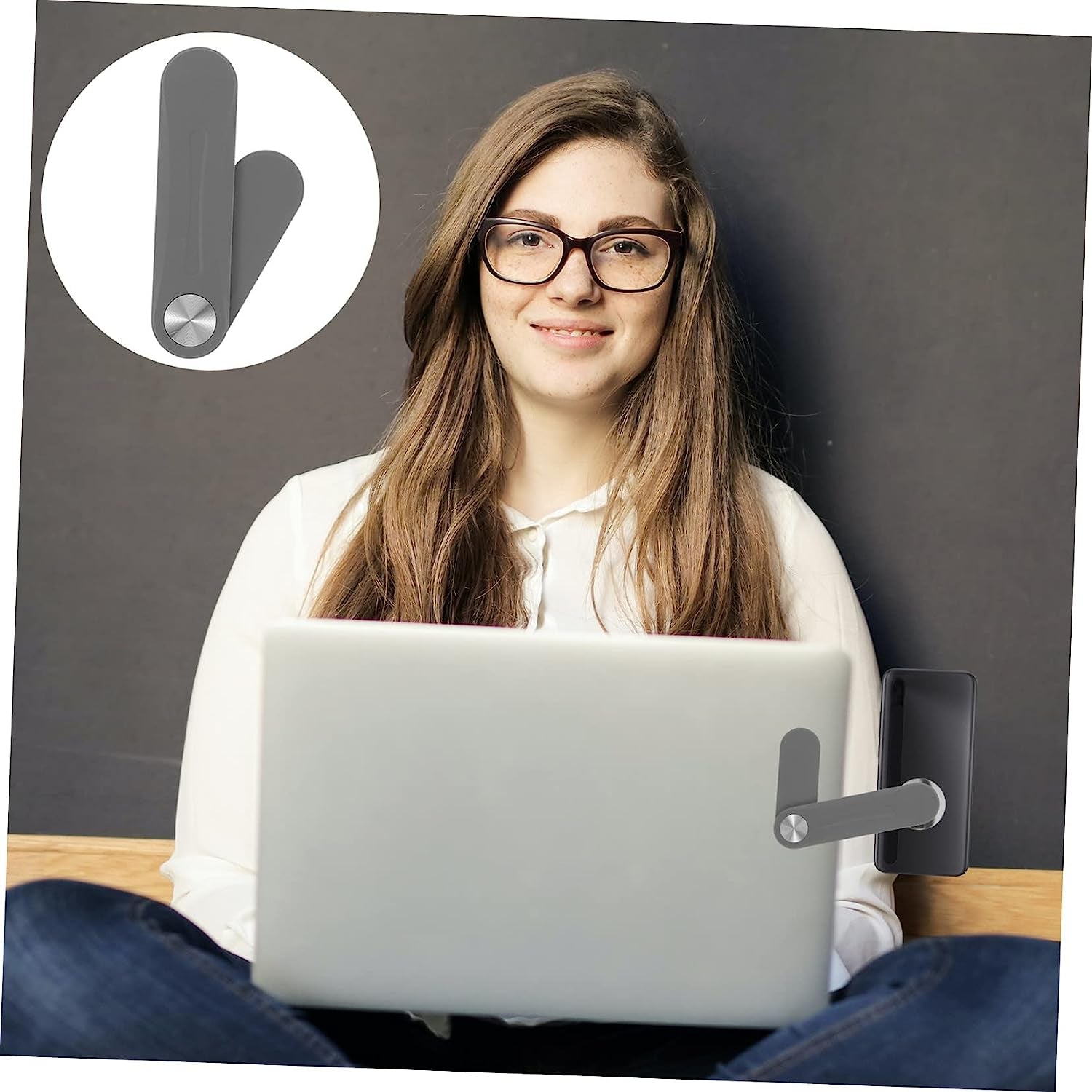 Baluue 3Pcs Expand Mobile Phone Bracket Tablet Laptop Magnetic Cell Phone Holder Laptops Laptop Side Mount Phone Holder Laptop Phone Holder Magnetic Phone Monitor Mount Laptop Stand Mount  Baluue   