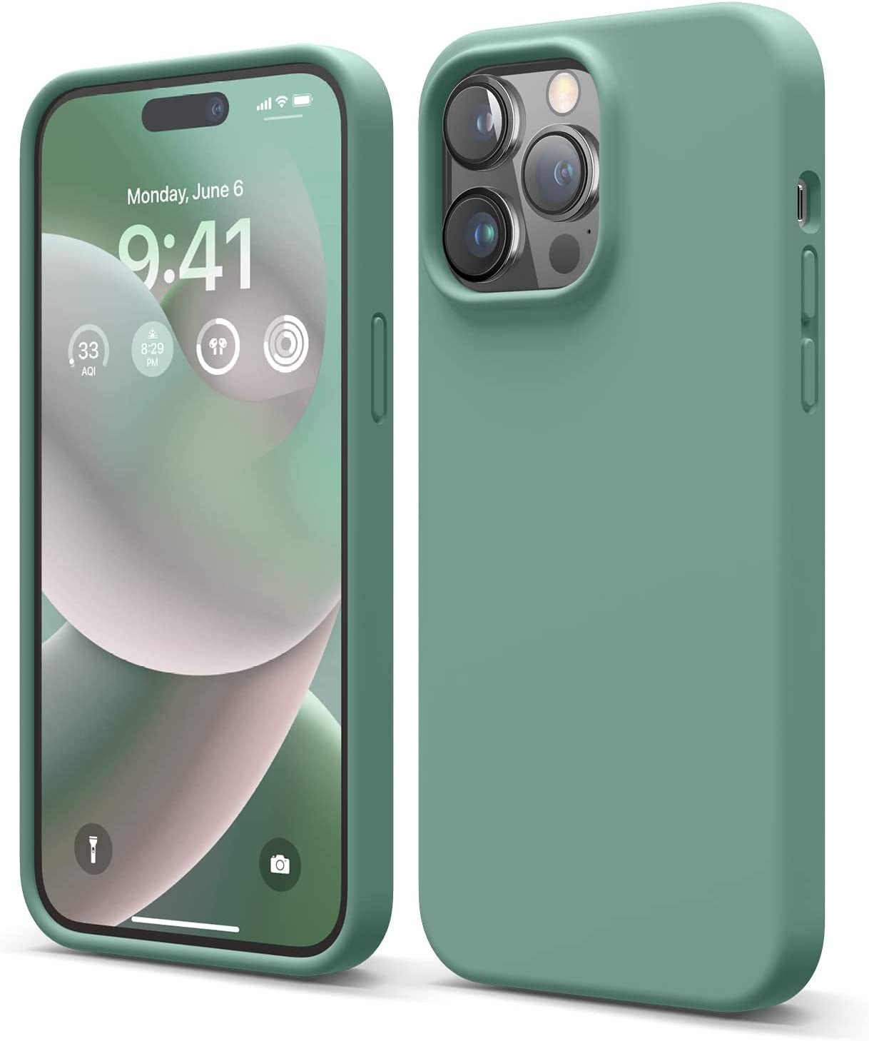 Elago Compatible with Iphone 14 Pro Max Case, Liquid Silicone Case, Full Body Protective Cover, Shockproof, Slim Phone Case, Anti-Scratch Soft Microfiber Lining, 6.7 Inch (Burgundy)  elago Midnight Green  