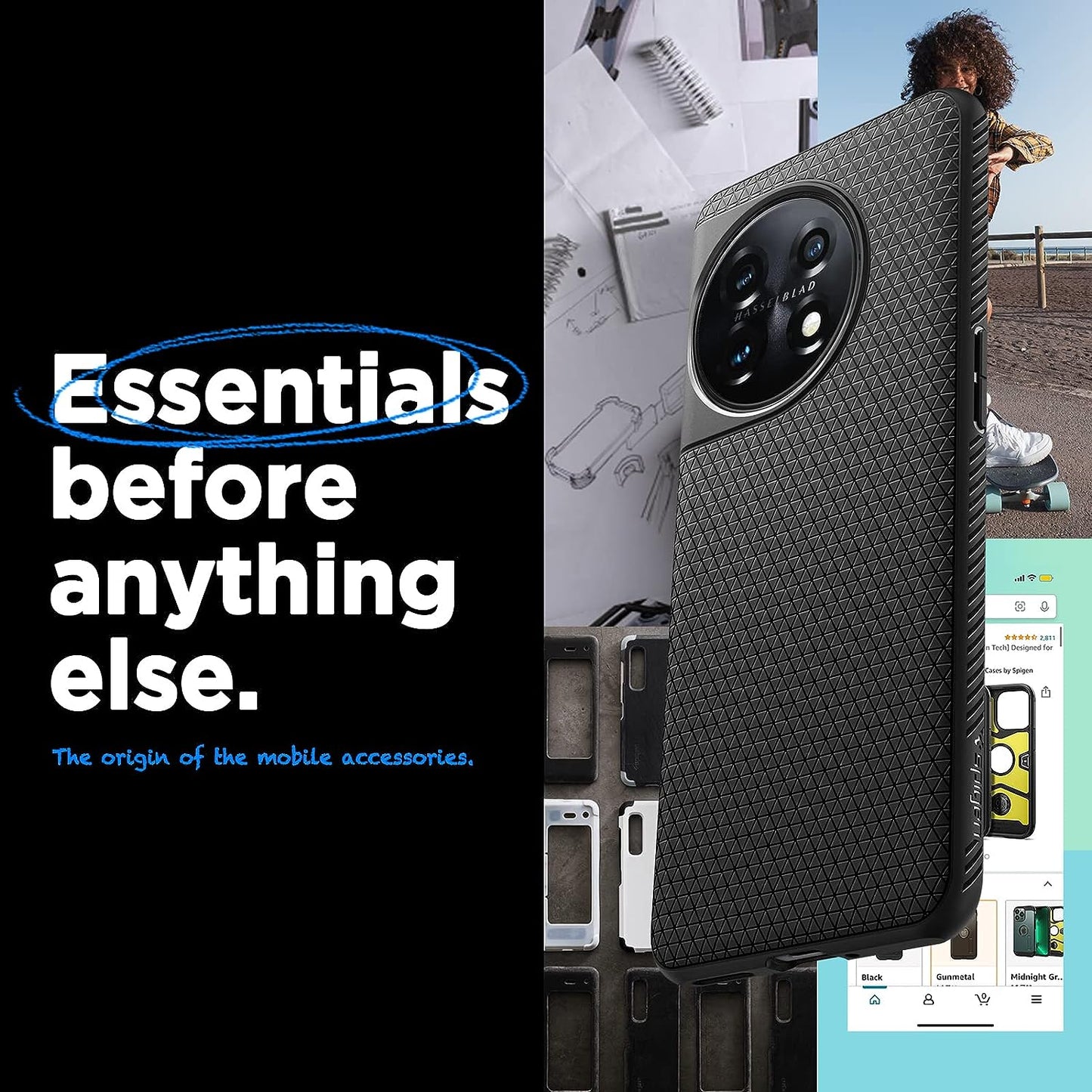 Spigen Liquid Air Armor Designed for Oneplus 11 Case (2023) - Matte Black  Spigen   