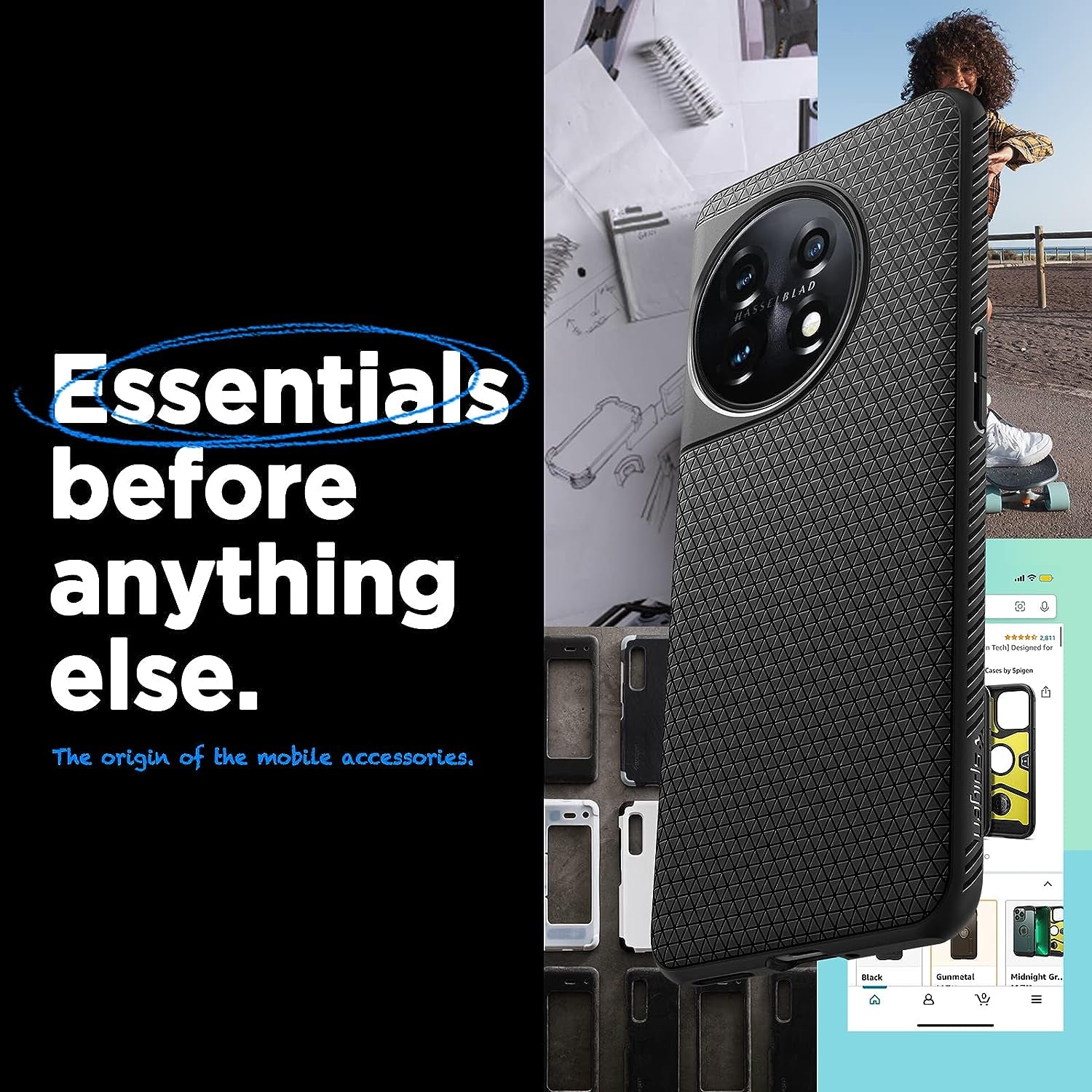 Spigen Liquid Air Armor Designed for Oneplus 11 Case (2023) - Matte Black  Spigen   