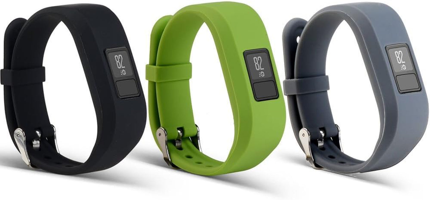 Band for Garmin Vivofit 3/JR/JR.2, Soft Silicon Bracelet Strap Replacement Bands for Garmin Vivofit Jr/Vivofit Jr.2/Vivofit 3(No Tracker)  AUTRUN Style A:3Pcs,002  