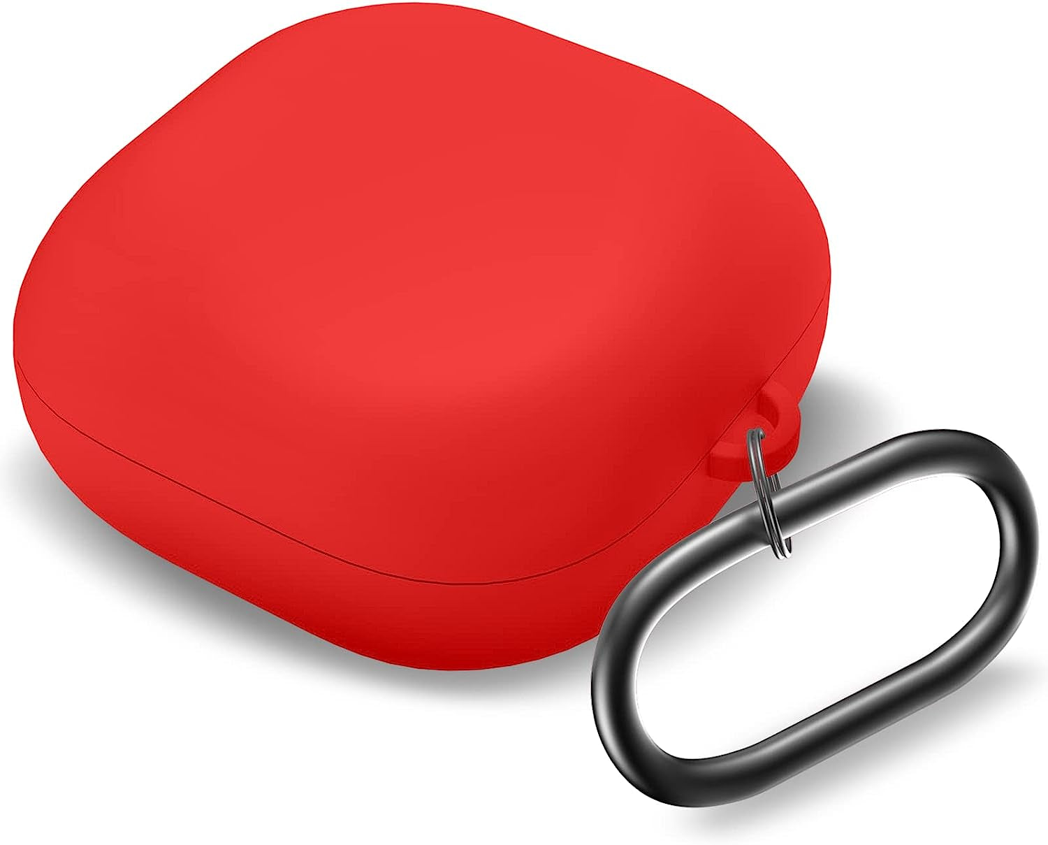 MOLOVA Silicone Case Compatible with Samsung Galaxy Buds 2 Pro/Galaxy Buds 2/ Galaxy Buds Pro/Galaxy Buds Live Case,Black  MOLOVA Red  