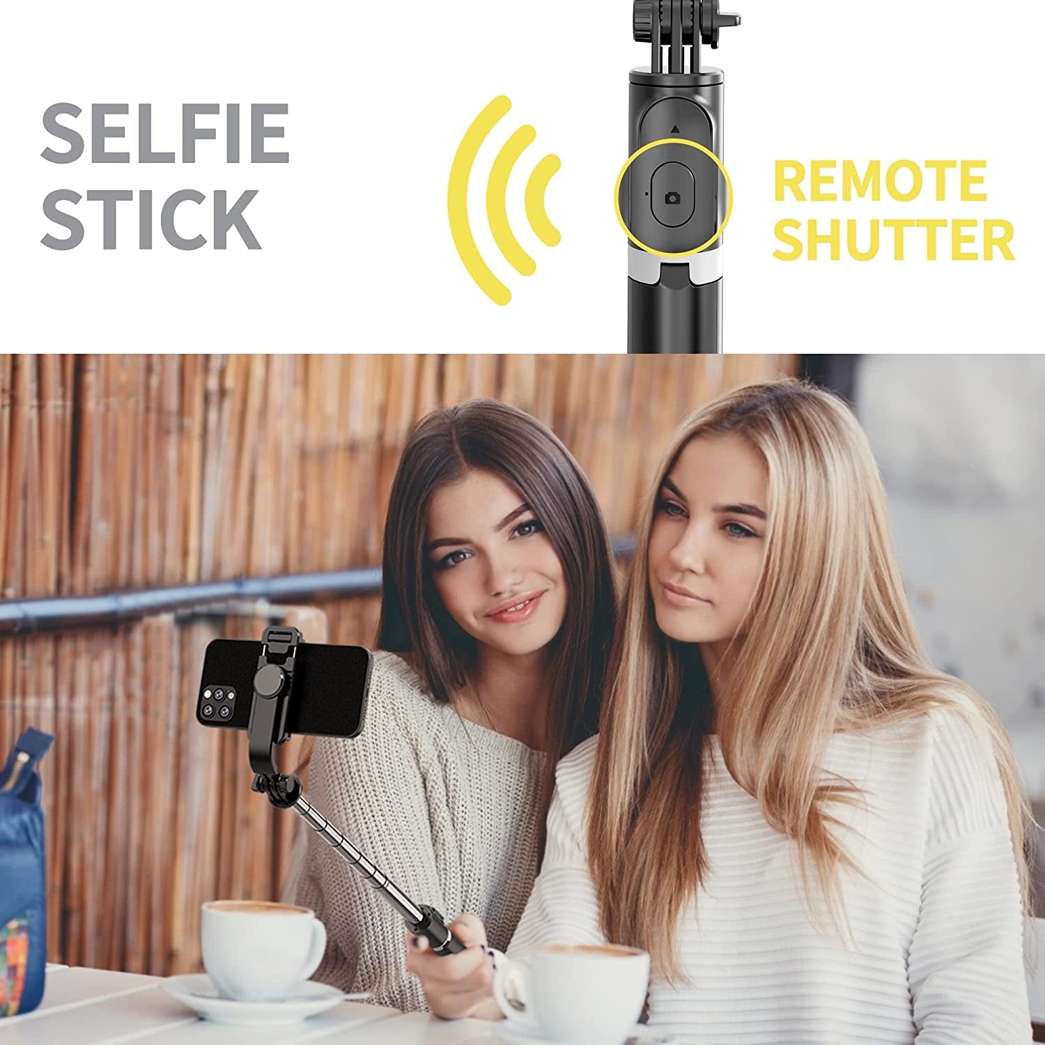 Selfie Stick Tripod, All in One Extendable & Portable Iphone Tripod Selfie Stick with Wireless Remote Compatible with Iphone 14 13 12 11 Pro Xs Max Xr X 8 7, Galaxy Note10/S20/S10/Oneplus 9/9 PRO Etc  LDP   