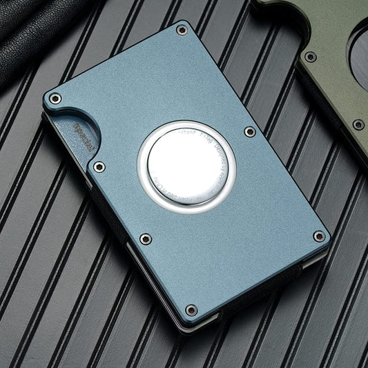 Medrega Airtag Wallet for Men(No Airtag), Minimalist Wallet for Men, Slim Wallet, Metal Wallet with Airtag Holder, Mens Wallet for Air Tag  Medrega   