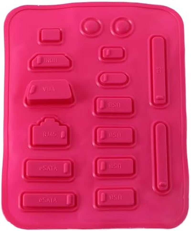 16Pcs/Set Laptop anti Dust Plug Colorful Silicone anti Dust Plug Cover Stopper Dust Plug USB Port HDMI RJ45 Interface Waterproofcover(Green)  generic Rose Red  