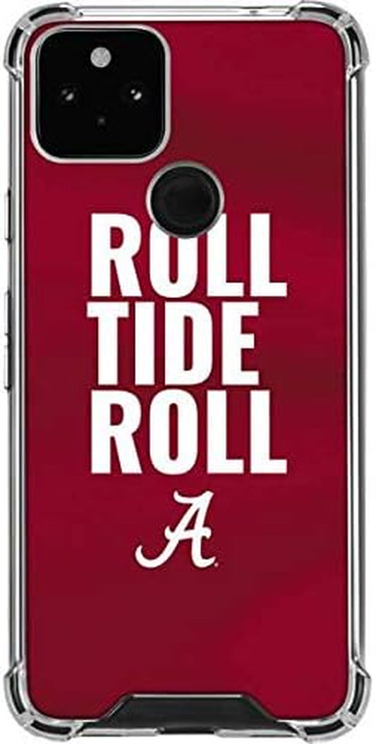 Skinit Clear Phone Case Compatible with Google Pixel 5 - Officially Licensed Alabama Roll Tide Roll Design  Skinit   