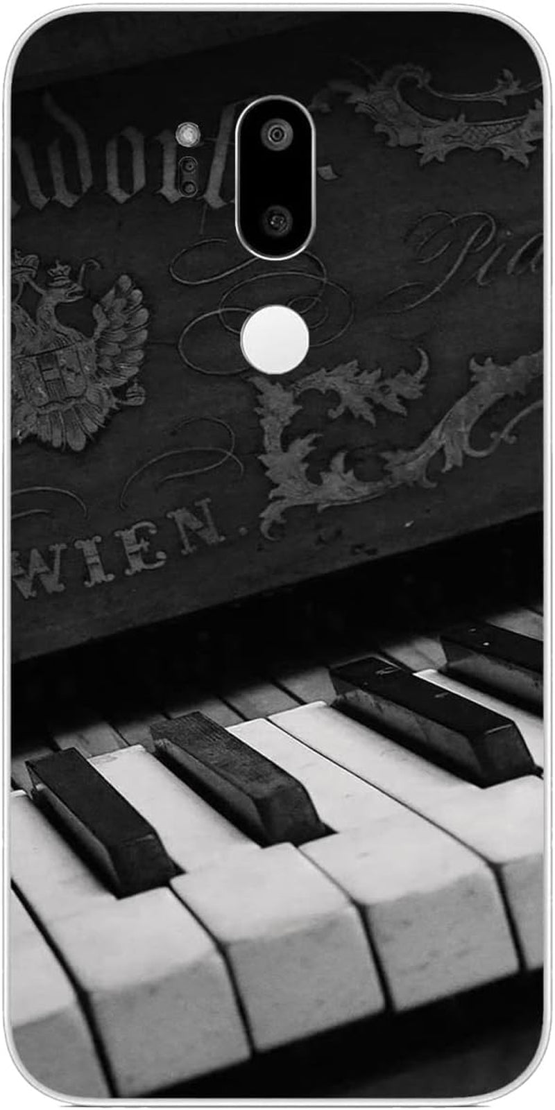 Compatible with LG G7 | LG G7 Thinq | LG G7 Fit | LG G7 One Case Piano Ladder Go toward Success 5 Cool Kids Girls Women Man Soft Flexible TPU Silicone Phone Case Clear  PTGVCTA Piano Musical Instrument 169  