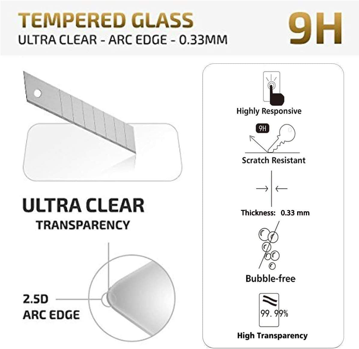 NEW'C [3 Pack] Designed for Iphone 11 and Iphone XR (6.1") Screen Protector Tempered Glass, Case Friendly Ultra Resistant  NEW'C   