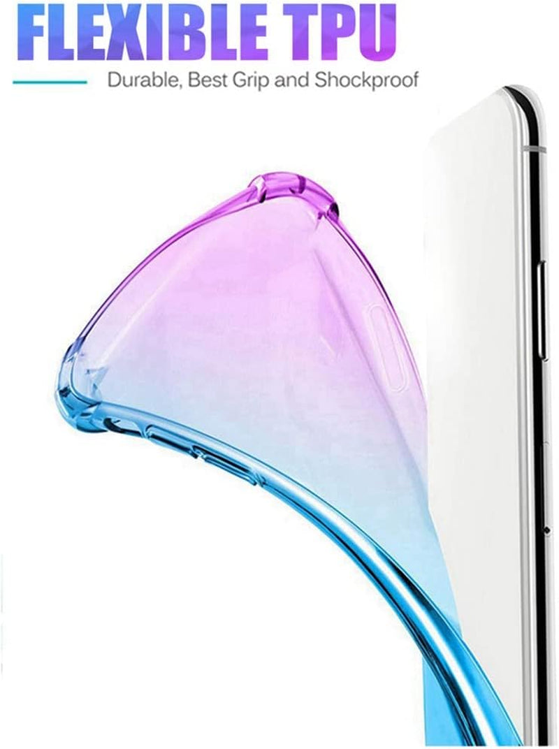 Gufuwo Case for Google Pixel 4A (Not Fit Pixel 4A 5G) Cute Case Girls, Gradient Slim anti Scratch Soft TPU Phone Cover Shockproof Protective Case for Google Pixel 4A (Purple/Blue)  Gufuwo   