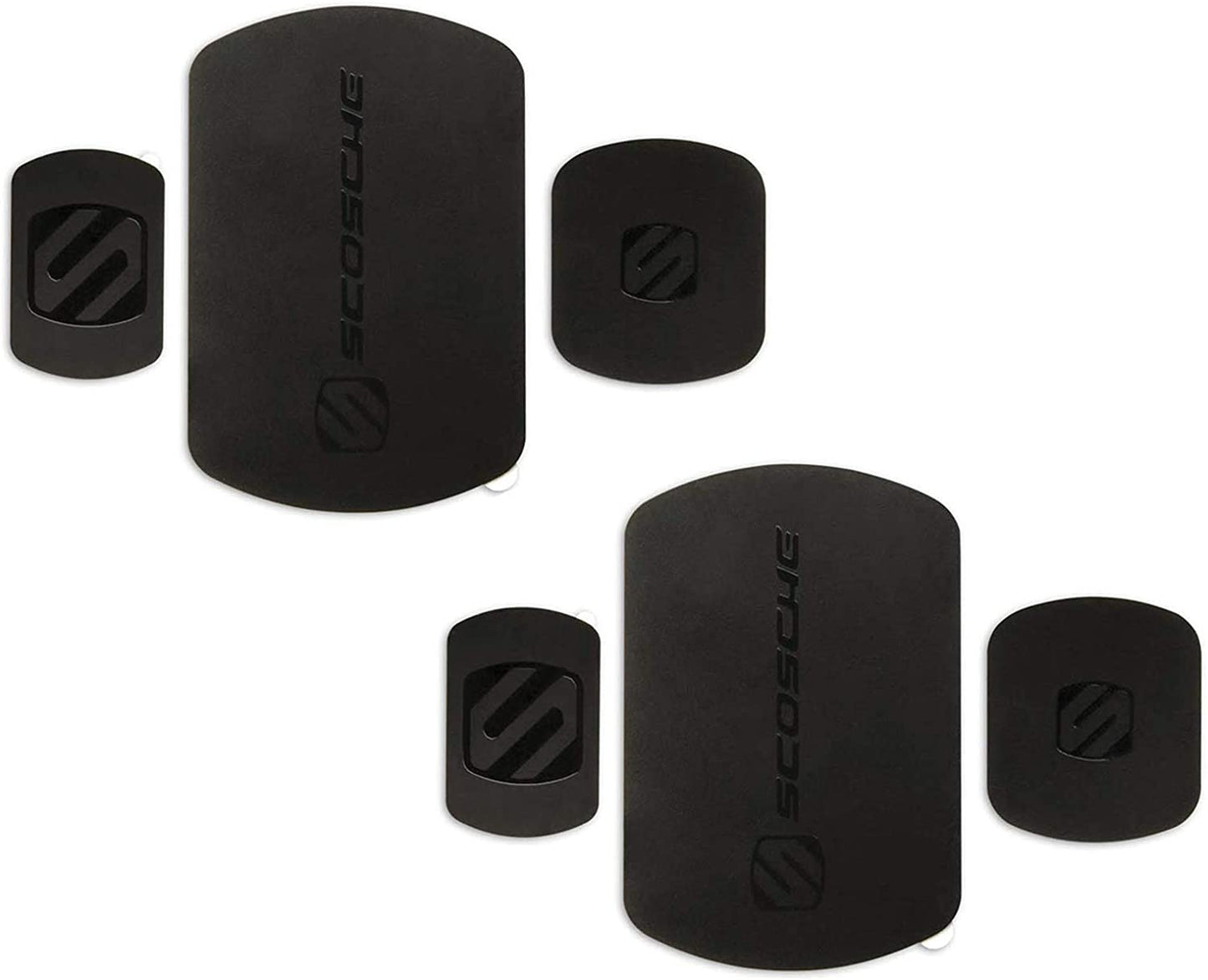 Scosche MAGRKI Magicmount Phone Replacement Plate Kit - for Magnetic Car Phone Mount Holder with Extra Strength Hold, Universal with All Devices, Black  Scosche Black Plate 2-Pack 
