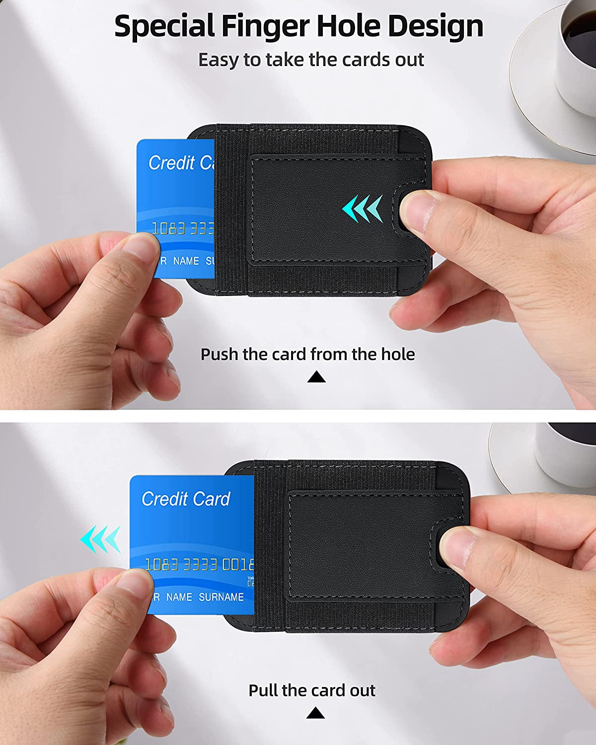 Upgraded Magnetic Wallet, Magsafe Wallet for Apple Iphone 14/13/12 Series, Leather Wallet for Magsafe, Magnetic Phone Wallet for Iphone 14 Pro Max/14 Pro/14/14 Plus/13/12 Series, Hold 7 Cards, Black  ExtreLife   