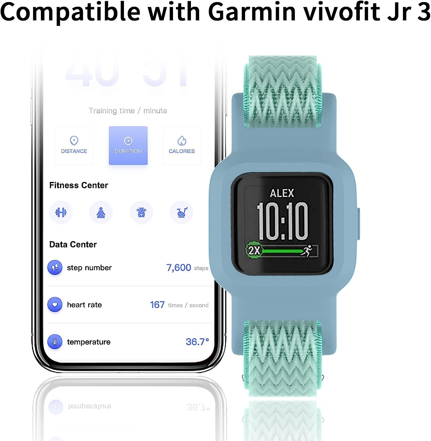 Vanet 3 Pack Compatible with Garmin Vivofit Jr 3 Bands for Kids, Soft Silicone Sport Breathable Bands Adjustable Replacement for Girls Boys  Vanet   