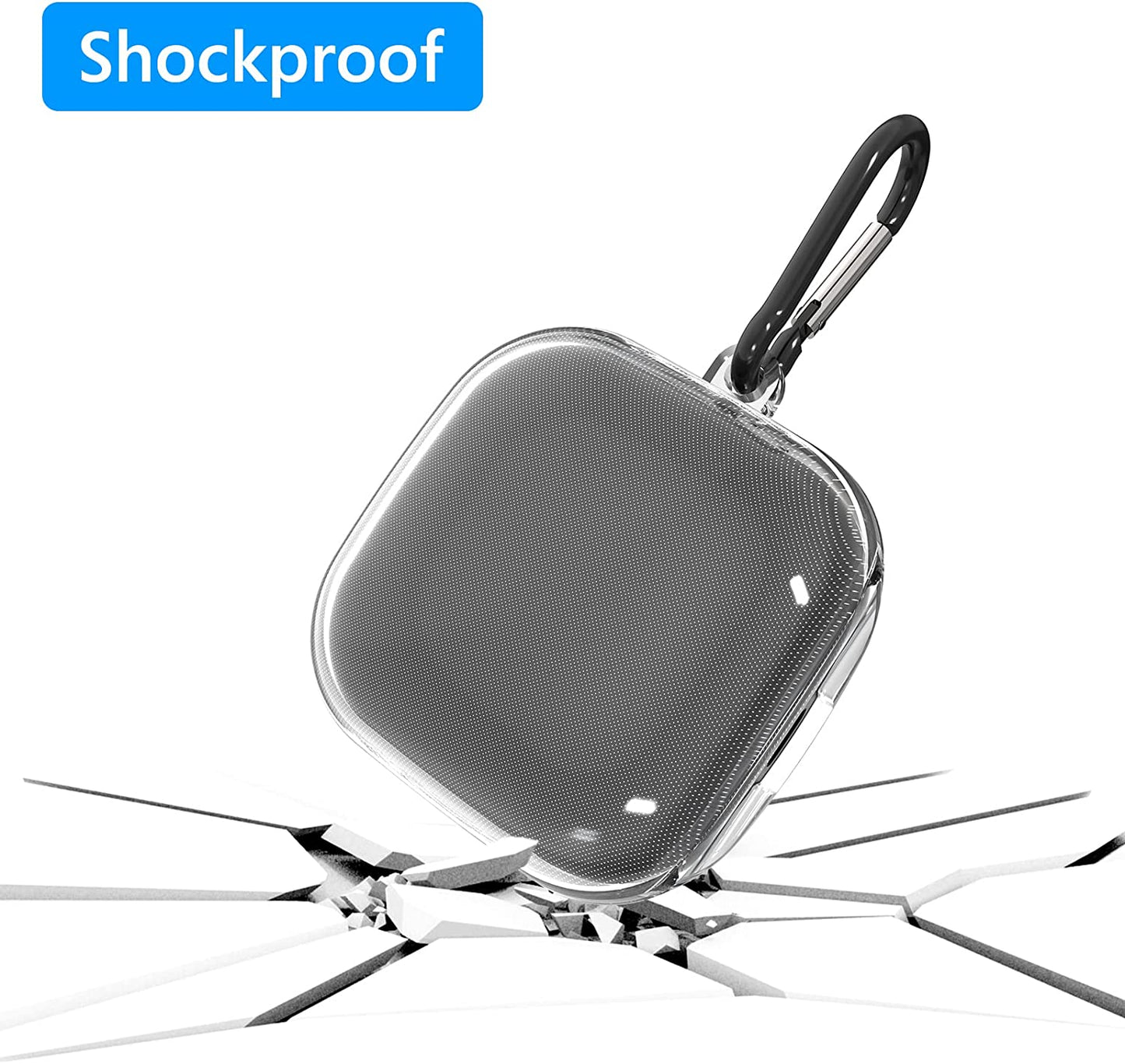 Geekria TPU Case Cover Compatible with Samsung Galaxy Buds Live, Buds Pro True Wireless Earbuds, Earphones Skin Cover, Protective Carrying Case with Keychain Hook, Charging Port Accessible (Clear)  Geekria   